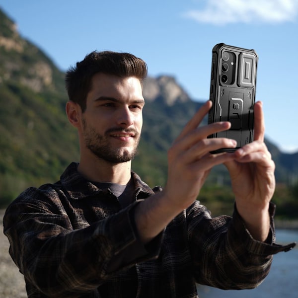 TEKNISK BESKYTTELSE KEVLAR CAM+ GALAXY S24 SVART