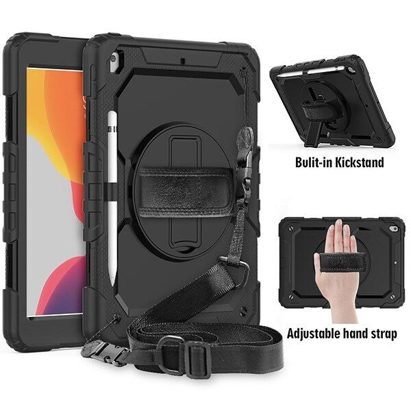 Tech-Protect Solid360 fodral iPad 10,2" 2019/2020/2021 svart/svart