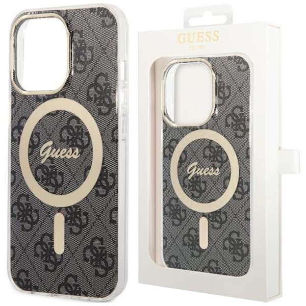 Guess GUHMP13XH4STK-deksel til iPhone 13 Pro Max 6.7 - svart 4G MagSafe