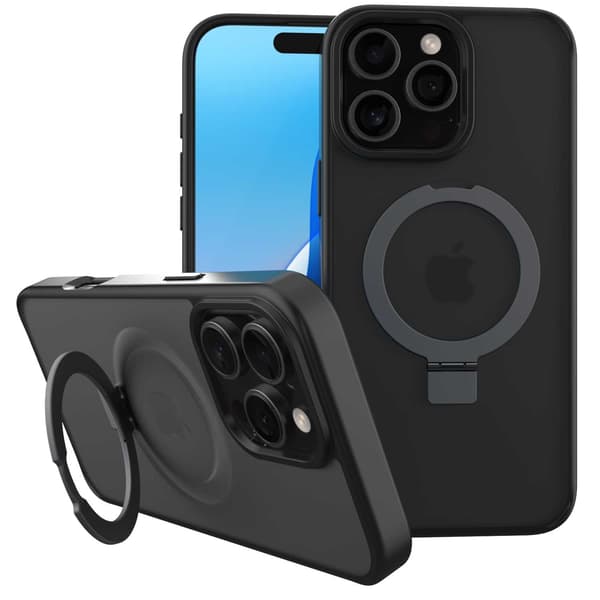 Spacecase Case Cover För Iphone 16 Pro Max För Magsafe Black