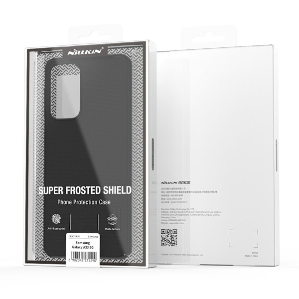 Nillkin Super Frosted Shield forsterket deksel + stativ for Samsung Galaxy A33 5G hvit