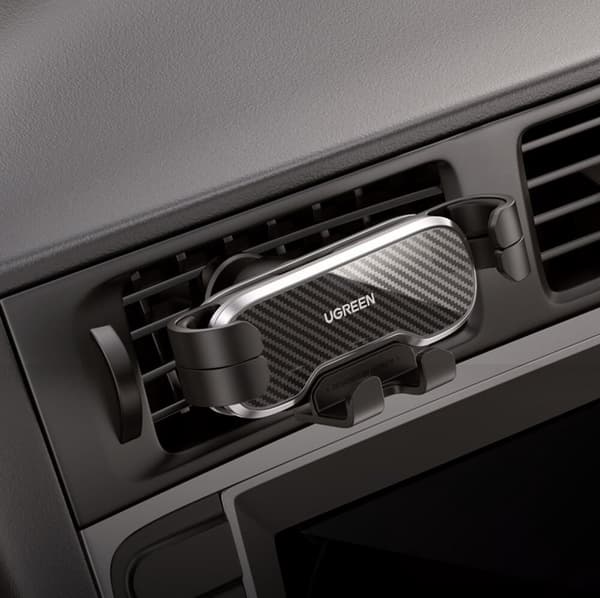 UGREEN CAR GRAVITY TELEFONHOLDER TIL LUFTUDLUFTNING, SORT