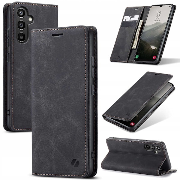 Spacecase Plånboksfodral Till Samsung Galaxy A34 5G Svart Skydd