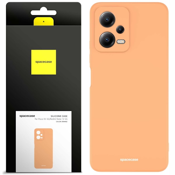 Spacecase Silikonecase För Poco X5 5G Redmi Note 12 5G Orange