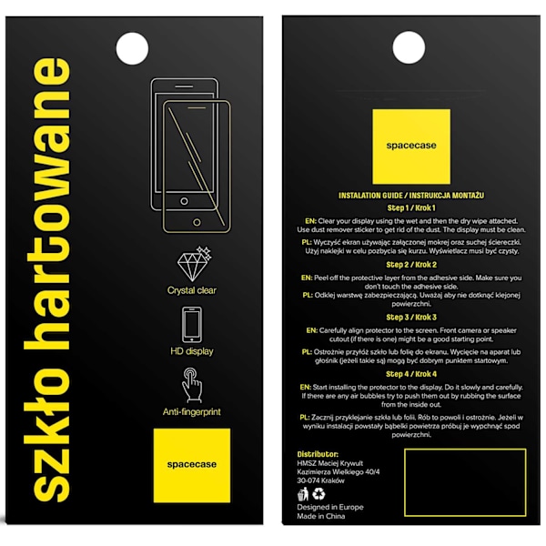 Spacecase 5D Härdat Glas För Huawei P Smart 2019 Cover 2019
