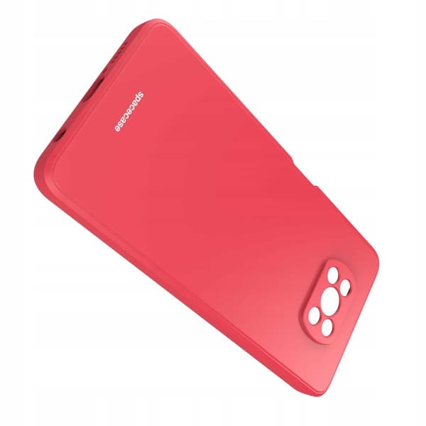 Spacecase Silikonecase Poco X3 Pro Nfc Red För Telefon