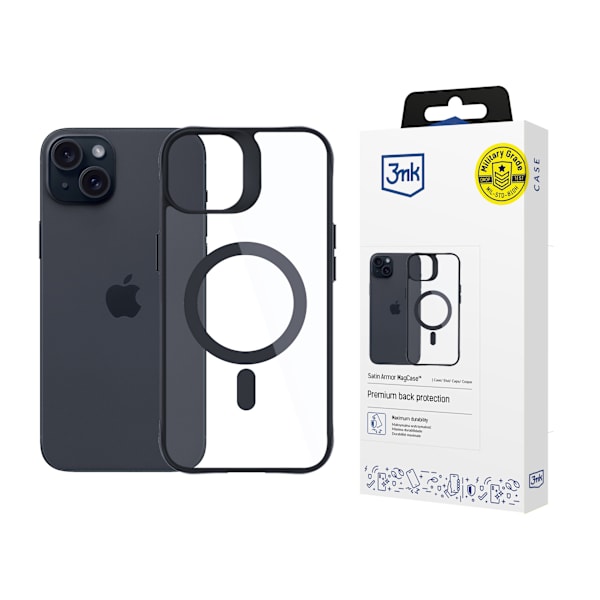APPLE IPHONE 15 - 3MK SATIN ARMOR MAGCASE