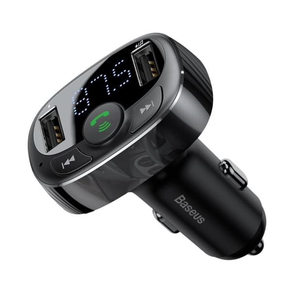 Bluetooth-sender/lader til bil Baseus S-09A (Overseas Edition) - svart