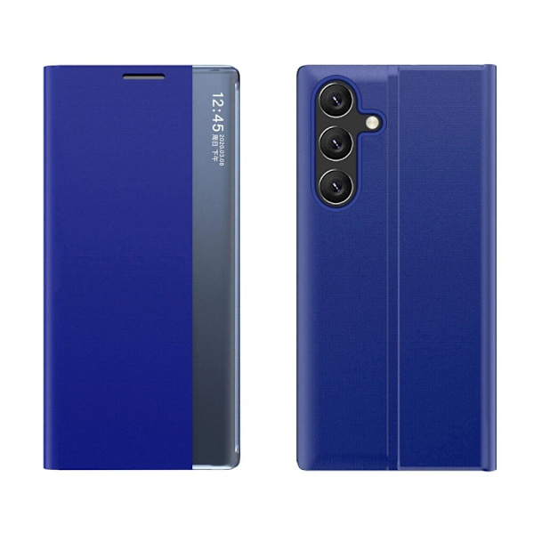 Nytt Sleep View-deksel med klaff og stativ til Samsung Galaxy A35 - blå