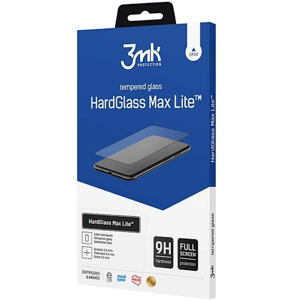 9H 3MK HARDGLASS MAX LITE GLAS TIL SAMSUNG GALAXY S10 LITE
