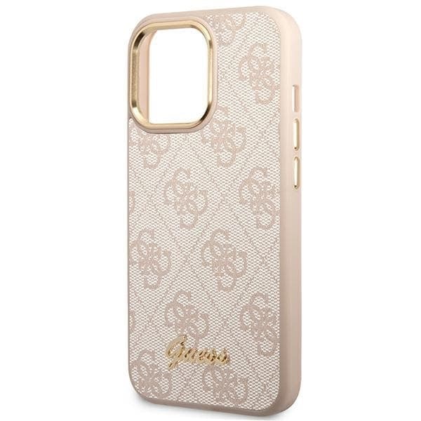 Guess GUHCP14XHG4SHP iPhone 14 Pro Max 6.7 rosa/rosa hardt deksel 4G vintage gulllogo
