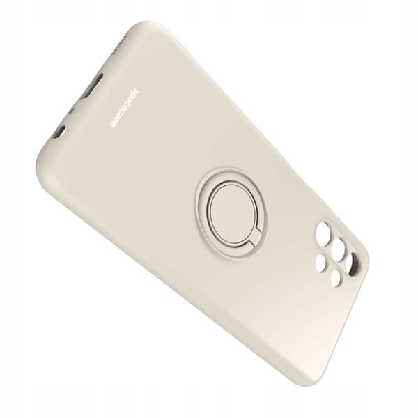 Spacecase Silikon Case Ring För Samsung Galaxy A13 4G Bone Cover