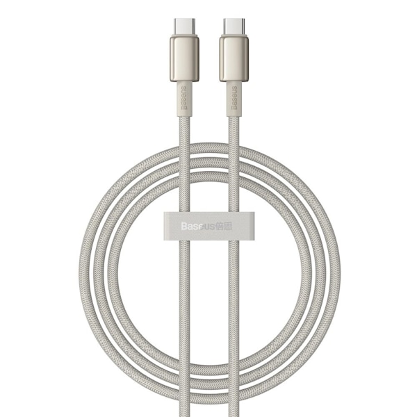 Baseus Tungsten Gold USB-C / USB-C kabel 100W 1m - gull