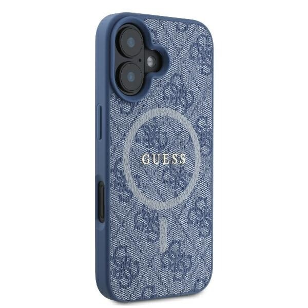 Guess GUHMP16MG4GFRB iPhone 16 Plus 6,7" blå/blå hårdfodral 4G Ring Classic Logo MagSafe