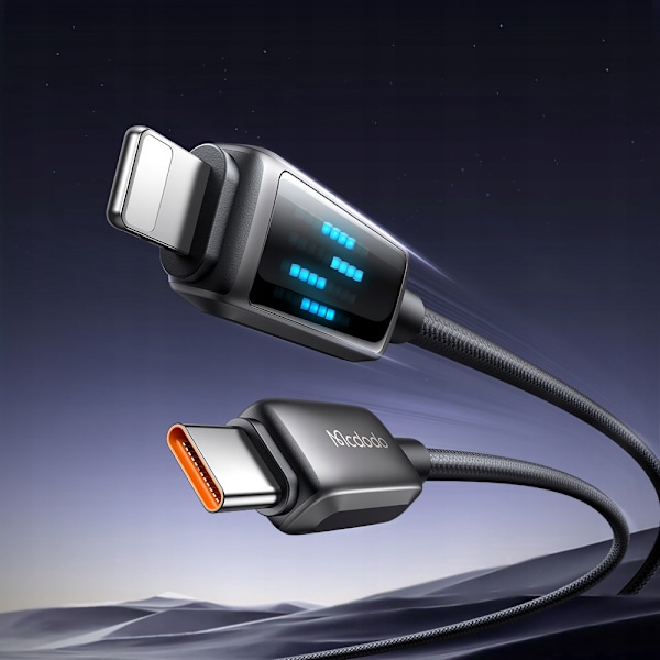 MCDODO LADDARE USB-C BLIXT SNABB LADDNINGSKABEL FÖR IPHONE 1M LED