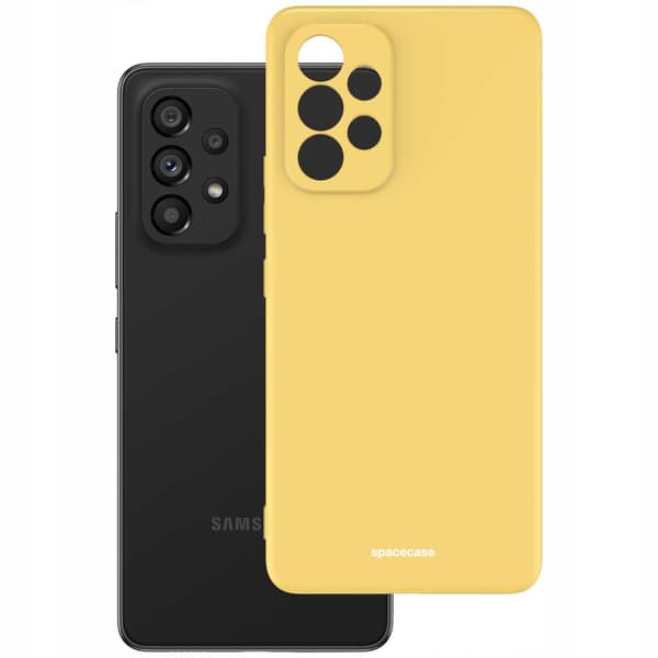 Spacecase Silikonecase Galaxy A53 5G Gul Skydd