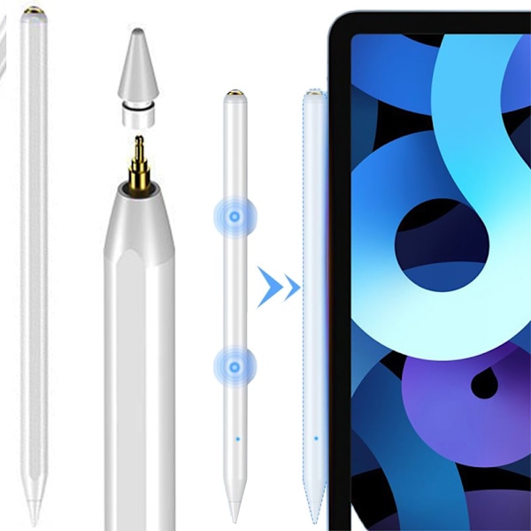 CHOETECH KAPACITIV STYLUS PEN TIL IPAD (AKTIV) HVID