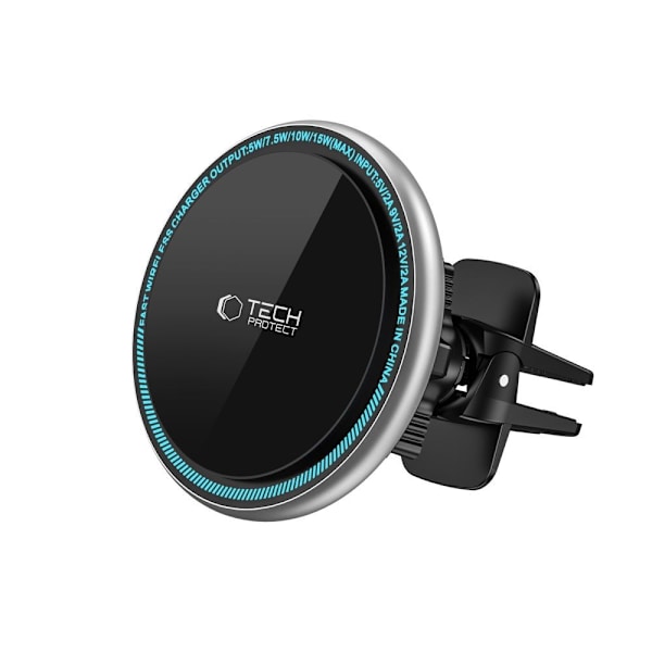 TECH-PROTECT A2 MAGNETIC MAGSAFE VENT BILMONTERING TRÅDLØS LADER 15W SORT