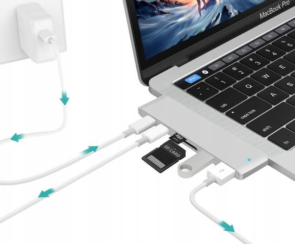 ADAPTERHUB USB-C USB THUNDERBOLT HDMI 4K ADAPTER FOR MACBOOK PRO AIR