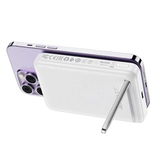 ACEFAST M6 PD 20W 10000MAH INDUKTIONS POWERBANK + KABEL - HVID