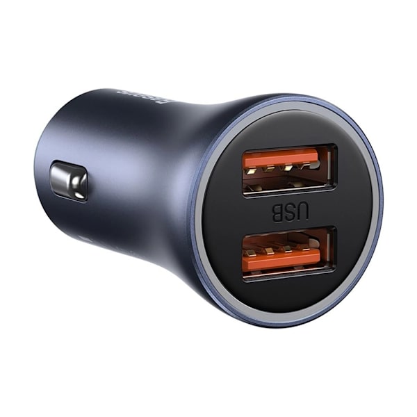 Baseus Golden Contactor Pro 2x USB-A 40W billader QC SCP FCP AFC - grå