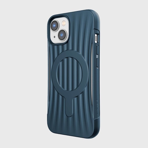 Raptic X-Doria Clutch Built Case iPhone 14-deksel med MagSafe bakdeksel i blått