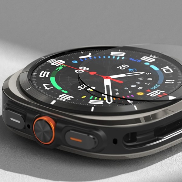 RINGKE SLIM OG HÆRDET GLAS GALAXYUR ULTRA (47 MM) TITANIUM SORT