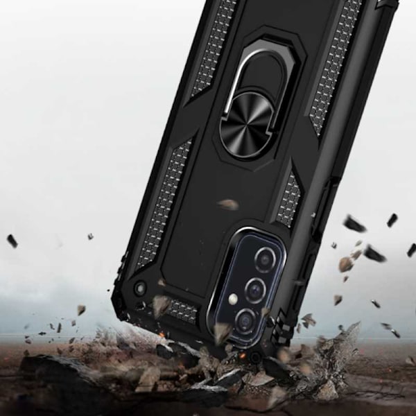 Spacecase Fodral För Samsung Galaxy M52 Black Sc Ring Nx