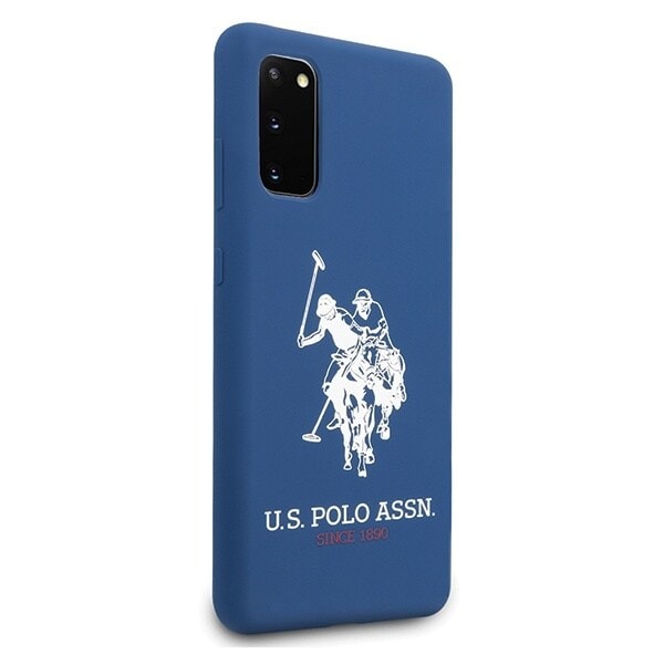 Saken med USA Polo Assn. Silikonkolleksjon til Samsung Galaxy S20 - mørkeblå