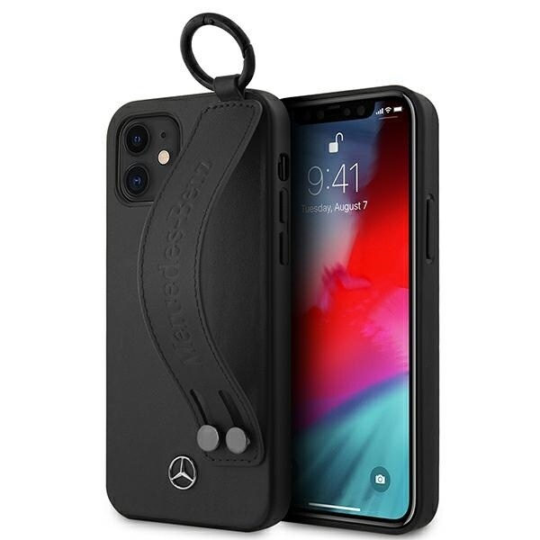 MERCEDES STRAP LINE ETUI TIL IPHONE 12 MINI - SORT