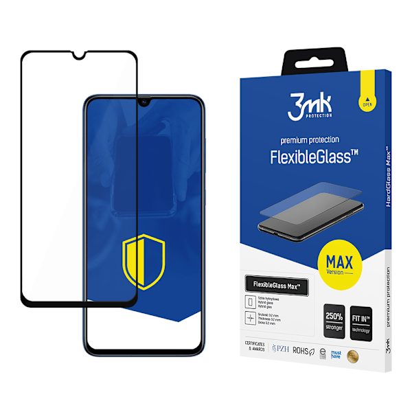 SAMSUNG GALAXY A70 SORT - 3MK FLEXIBLEGLASS MAX