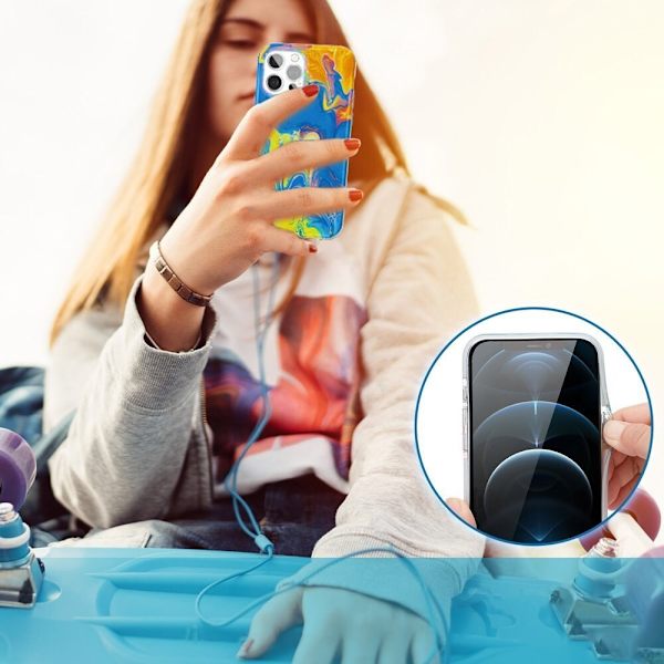 KINGXBAR CASE CASE COVER TIL IPHONE 12 PRO / 12