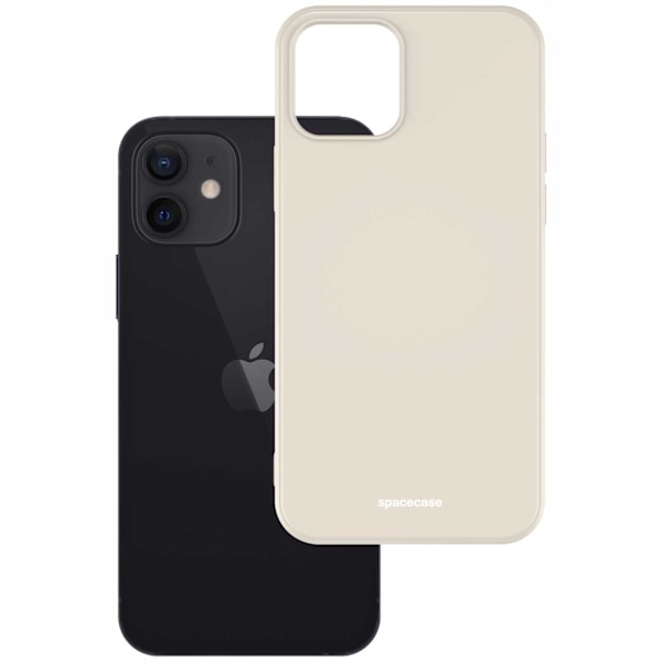Spacecase Silikonfodral För Iphone 12 12 Pro Bone Beige