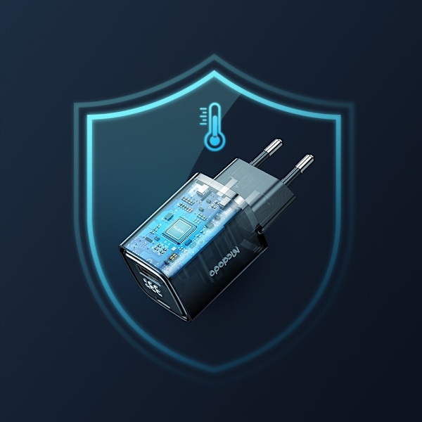 USB/USB-C laster, Nano, med skjerm, Gan 33W Pd, Mcdodo