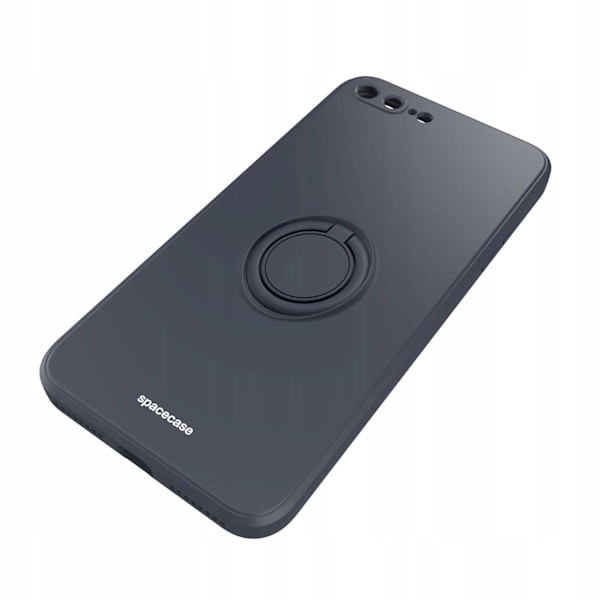Spacecase Silikon Ringfodral För Iphone 7 8 Plus Svart Skydd