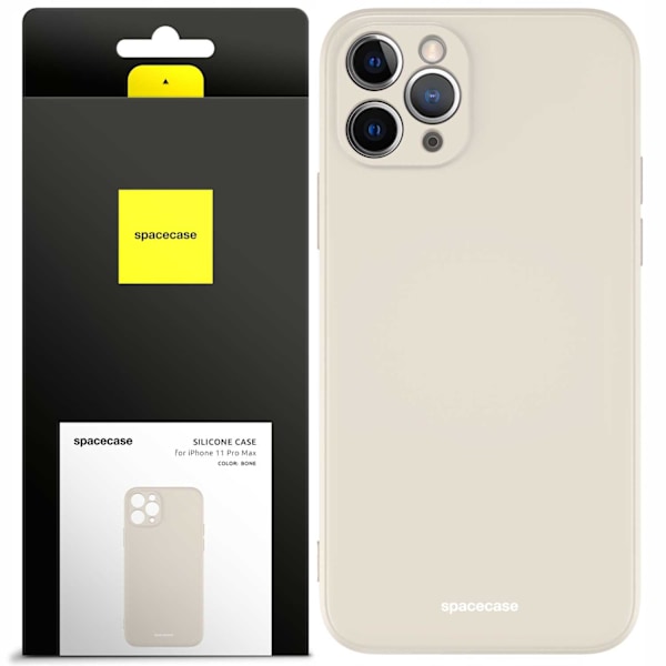 Spacecase Silikonecase För Iphone 11 Pro Max Bone Cover