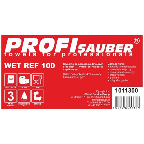 POWER ProfiSauber WET REF 100 blötläggningsdukar - PÅFYLLNING