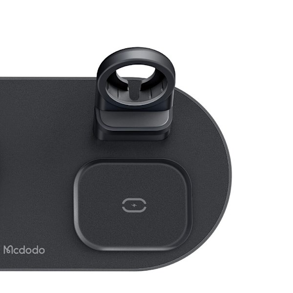 Mcdodo Dockningsstation, 3-i-1 laddare för iPhone, Airpods, Klocka, svart