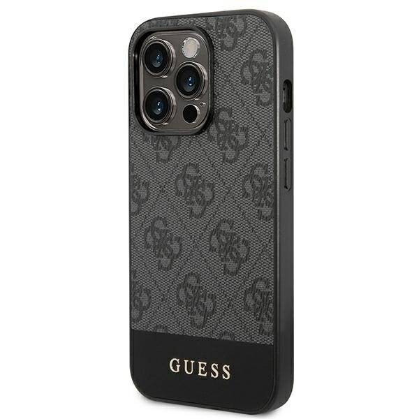 Guess GUHCP14XG4GLGR-deksel til iPhone 14 Pro Max - grå 4G Stripe Collection