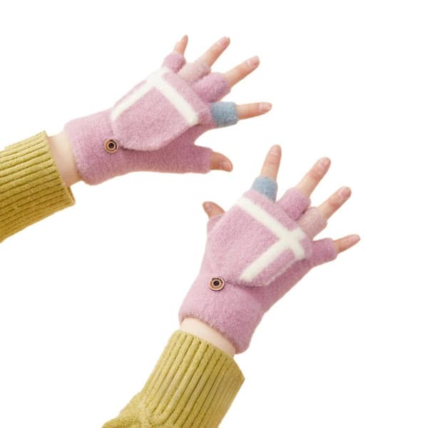 VARME VINTERHANSKER TIL TELEFONEN DAME/BØRNEVUTTER PINK
