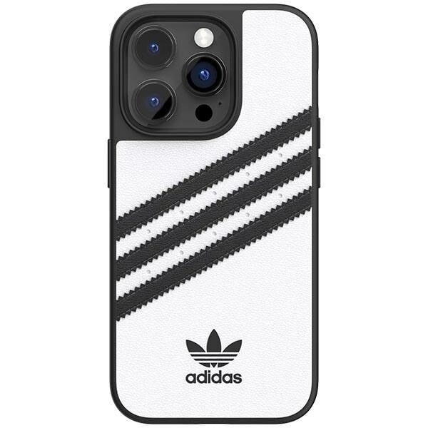 Adidas OR Molded Case PU for iPhone 14 Pro hvit-svart/hvit-svart 50190