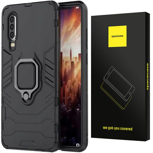 Spacecase Case Cover Till Huawei P30 X-Ring Black