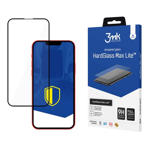 APPLE IPHONE 13/13 PRO SORT - 3MK HARDGLASS MAX LITE