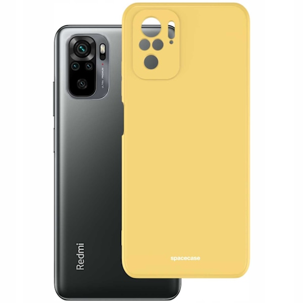 Spacecase Silikonfodral För Xiaomi Redmi Note 10 10S Gul Skydd