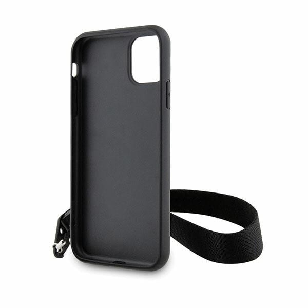 Karl Lagerfeld KLHCN61SAKLMBSK Deksel til iPhone 11 / Xr - Svart Monogram Losange Saffiano
