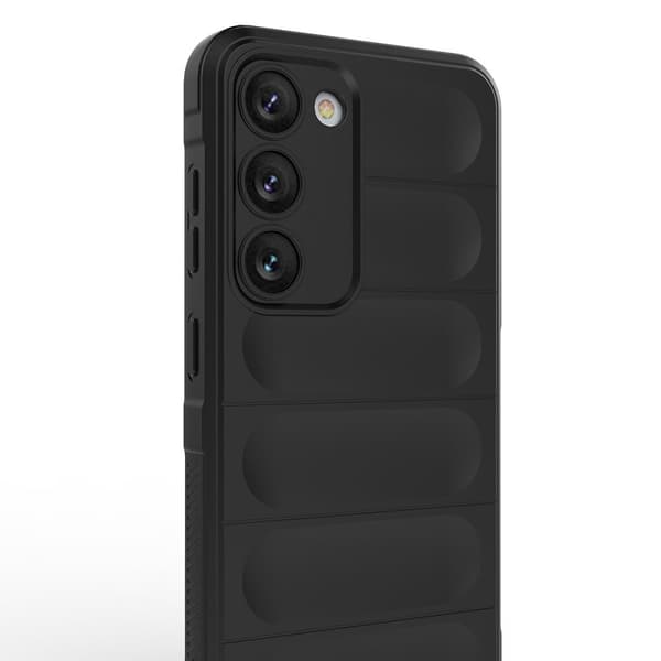 Magic Shield-deksel til Samsung Galaxy S23, fleksibelt, pansret deksel, svart