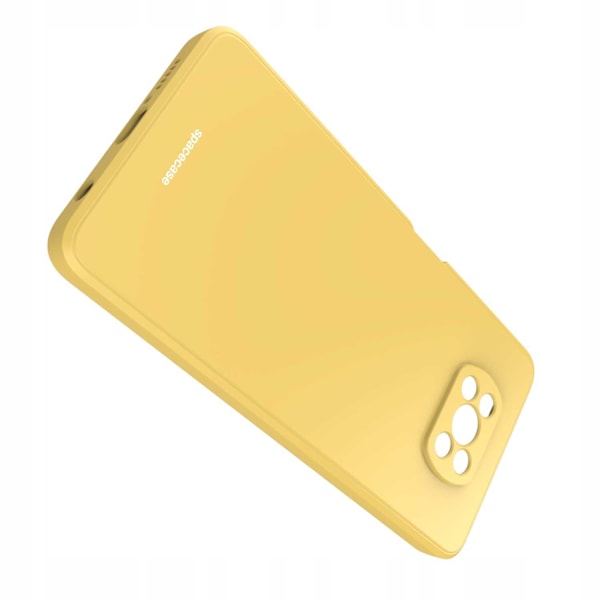 Spacecase Silikonfodral För Poco X3 Pro Nfc Gul Skydd