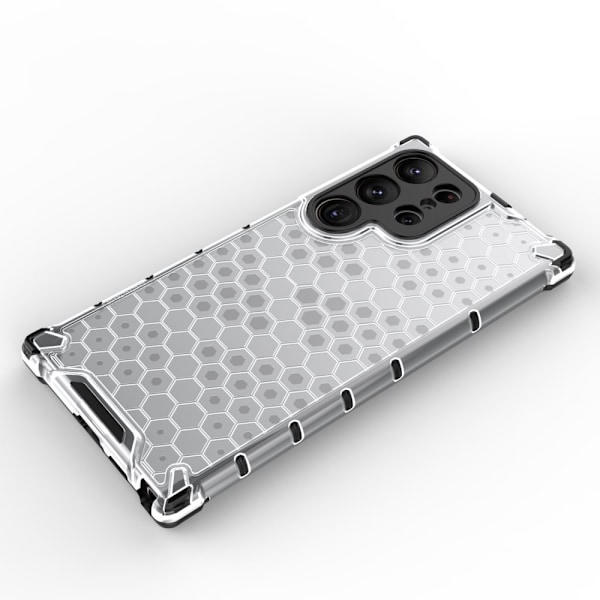 Honeycomb-deksel til Samsung Galaxy S23 Ultra Armored Hybrid-deksel, blå