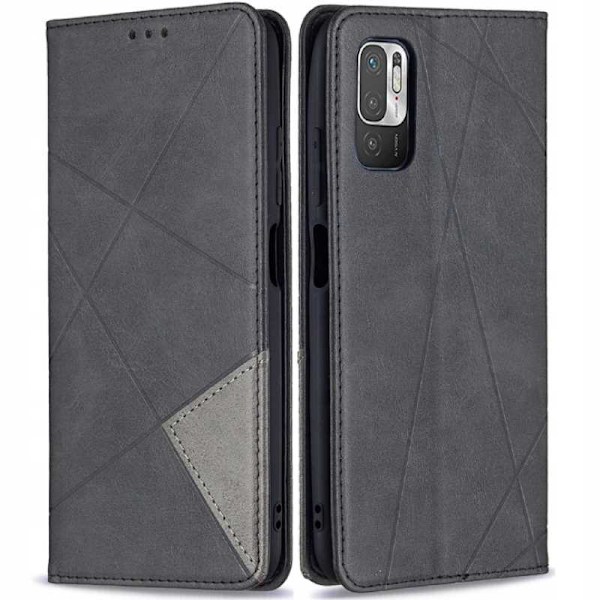 Zaps Case Origami Skäl För Xiaomi Poco M3 Pro Redmi Note 10 5G Svart