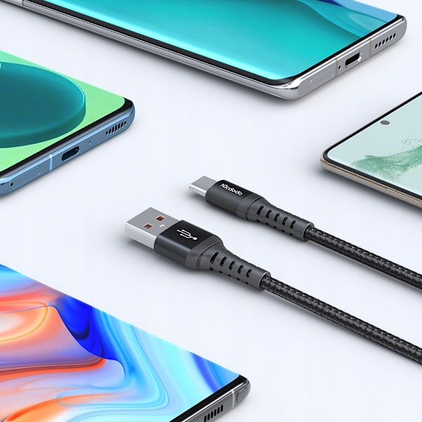 MCDODO USB-C SNABBLADDNINGSKABEL FÖR SAMSUNG XIAOMI USB TYP C QC 4.0 3M